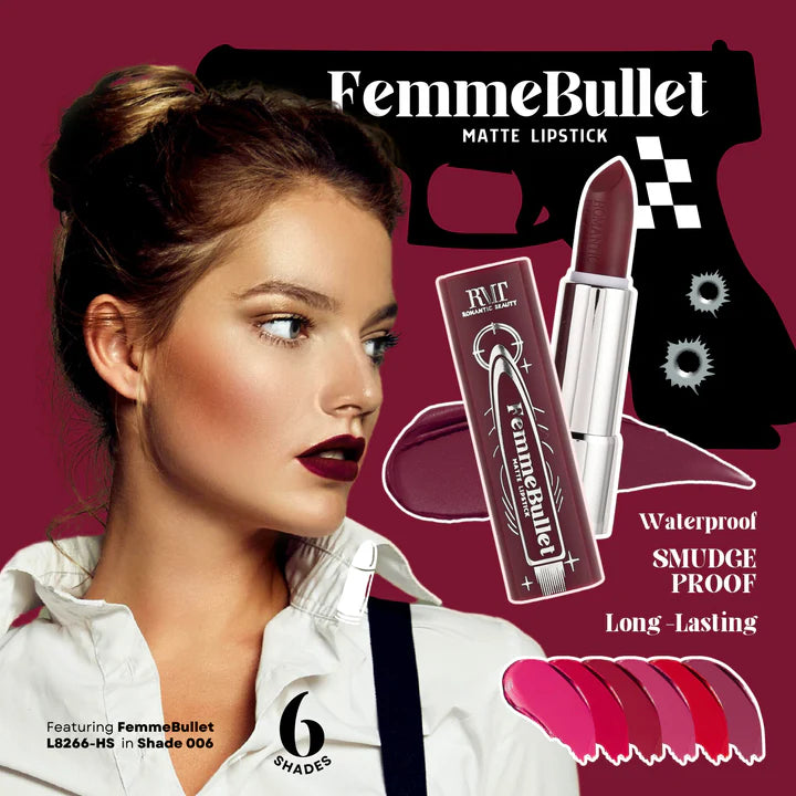Romantic Beauty - Femme Bullet Matte Lipstick (Nude Tone)