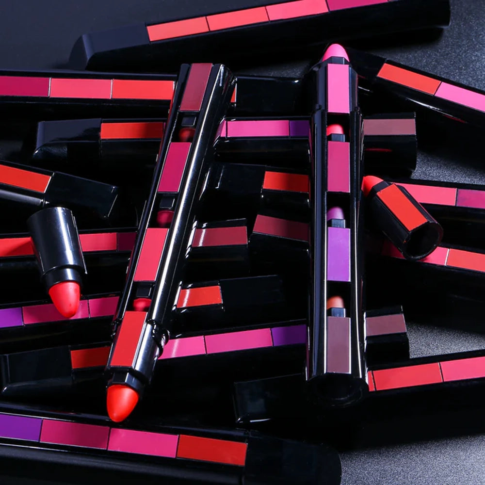 Romantic Beauty - 5-in-1 Lipstick Stack - (Red Tones)