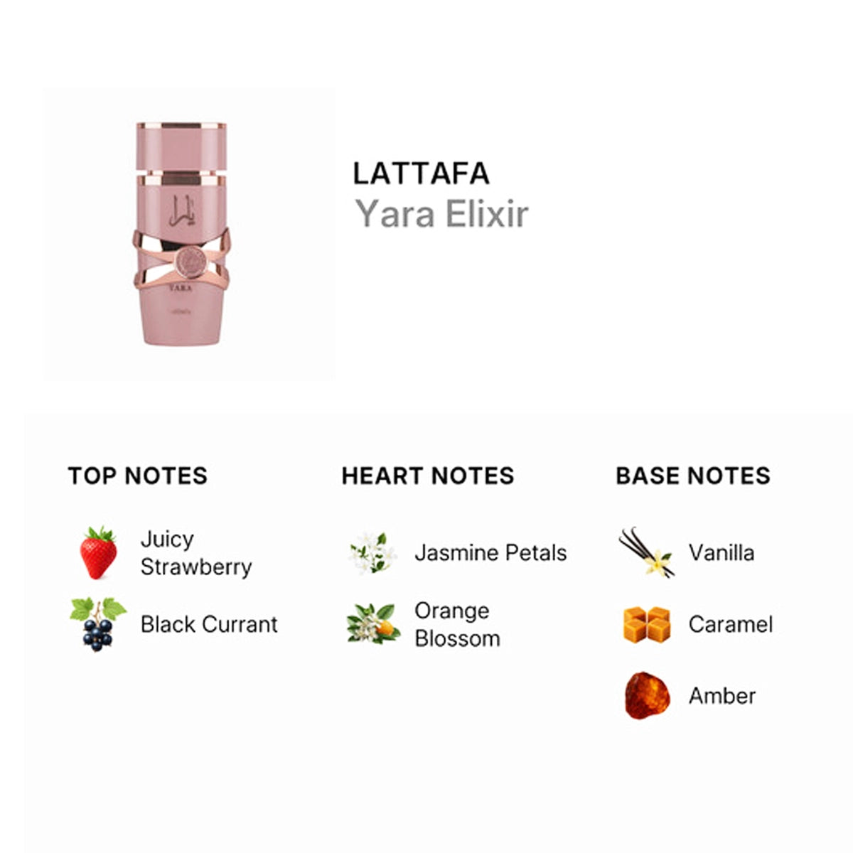 Lattafa - Ladies Yara Elixir EDP Spray 3.4 oz Fragrances