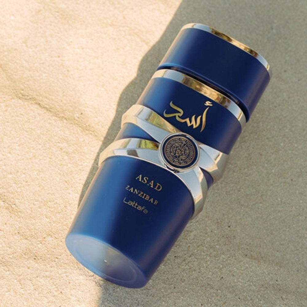 Lattafa Asad Zanzibar Eau De Parfum | Tropical Aromatic Spicy Fragrance
