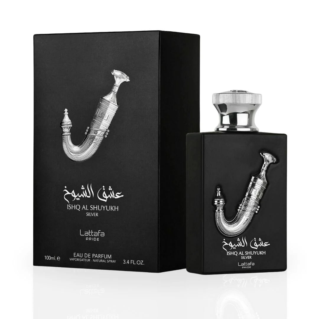 Lattafa – Ishq Al Shuyukh Silver Eau de Parfum 100ML (3.4oz)