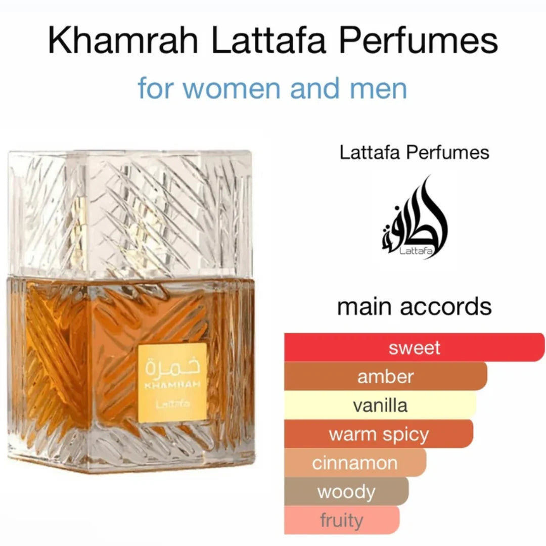 Lattafa - Khamrah Eu De Parfum 100ml (3.4oz)