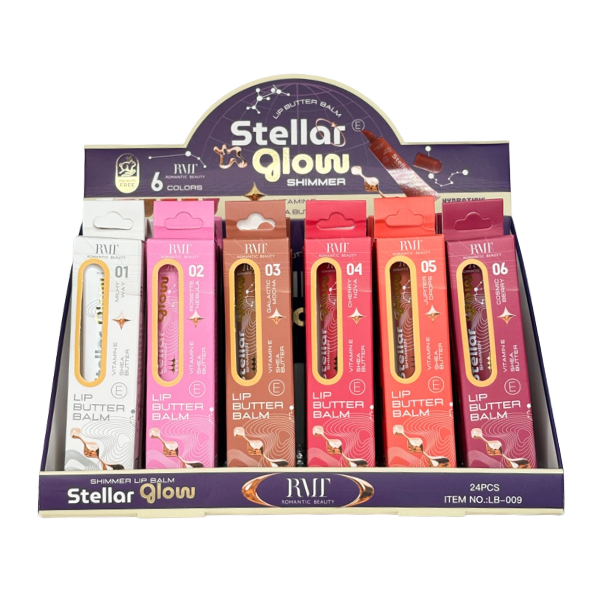 Romantic Beauty - Stellar Glow Shimmer Lip Butter Balm