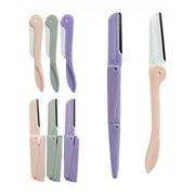 Precision Folding Eyebrow Razor Set – Professional Dermaplaning Tool (LBT03A)