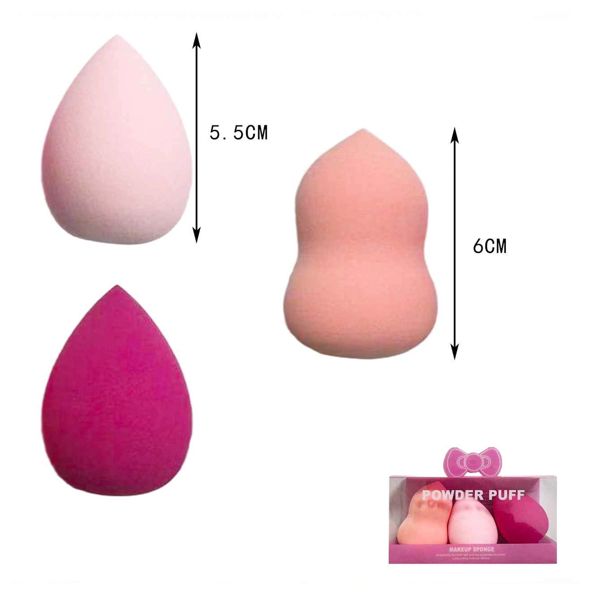 Makeup Sponge Set – Latex-Free Beauty Blenders for Liquid, Cream, and Powder 12pc(LBT09A)