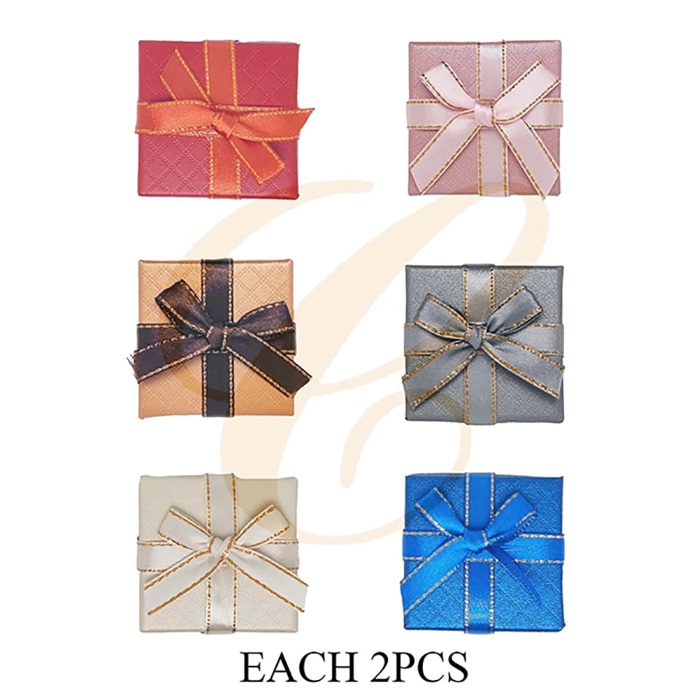 Mini Decorative Gift Boxes with Ribbon Bows – 5 x 5 cm (LBX-0313)