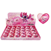 Heart-Shaped Cute Character Lip Gloss Set – Long-Lasting Moisturizing Lip Oil (24 Pcs Display) (LCS-0809)