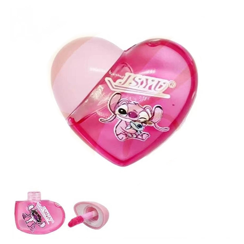 Heart-Shaped Cute Character Lip Gloss Set – Long-Lasting Moisturizing Lip Oil (24 Pcs Display) (LCS-0809)
