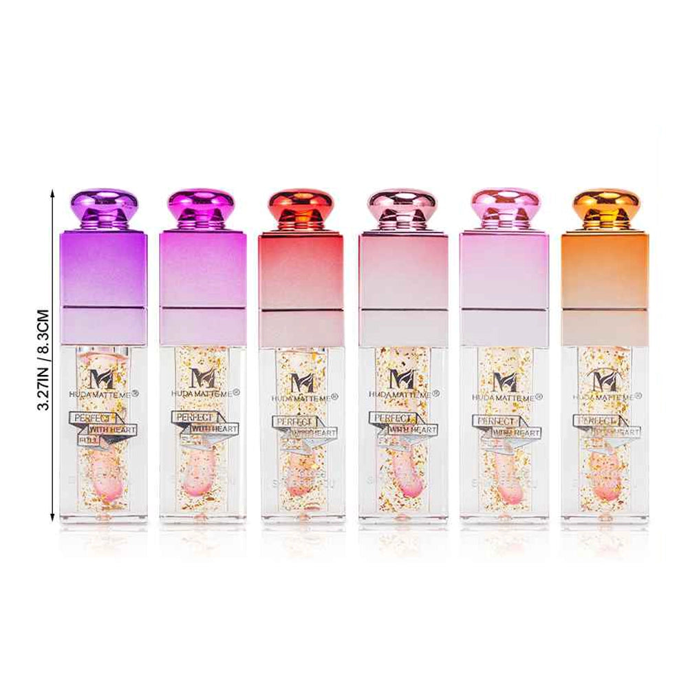 Magic Crystal Gold Flake Color-Changing Lip Gloss | Long-Lasting & Waterproof (LG05)