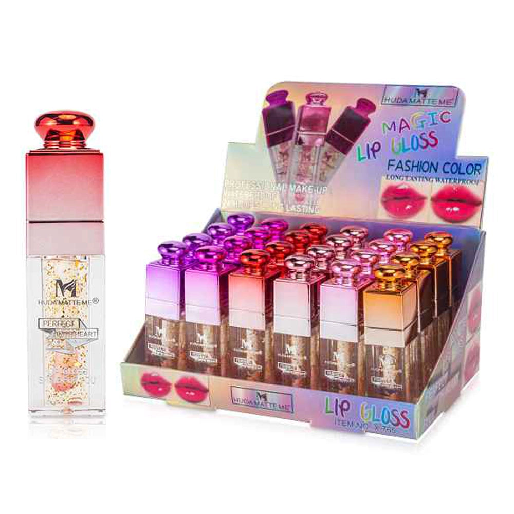 Magic Crystal Gold Flake Color-Changing Lip Gloss | Long-Lasting & Waterproof (LG05)