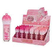 Strawberry Lip Gloss Set – 24pc Bulk Display Box, High-Shine Hydrating Lip Care, Fruit Scented Tinted Lip Oil (LG07)