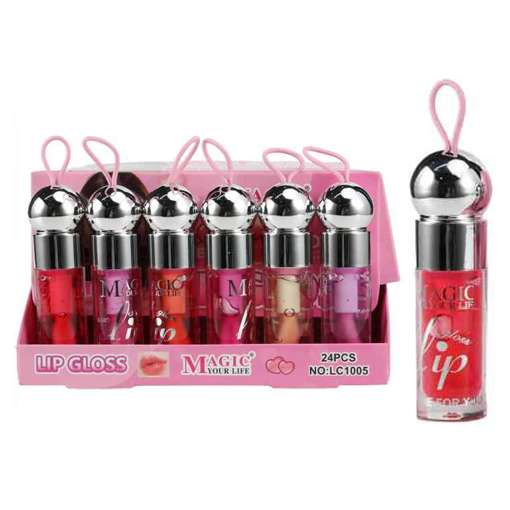 Magic Your Life Crystal Lip Gloss Set - 24-Piece Display Box (LG10)