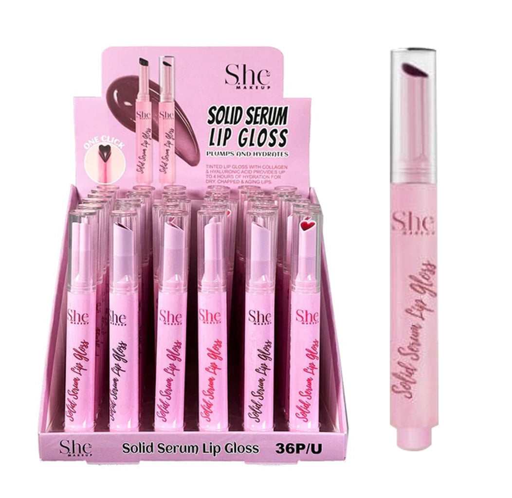 S.HE - Solid Serum Lip Gloss Plumps And Hydrates