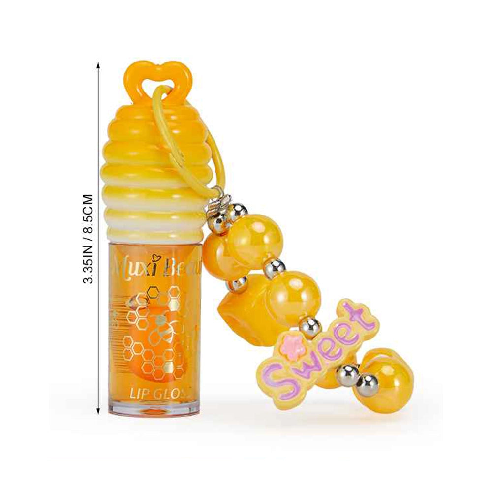 Muxi Beauty "Sweetbaby" Honeycomb Lip Gloss Keychain (LG24)