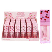 Santée Juicy Lip Oil Bulk Display Box | Hydrating Fruit Lip Gloss Set (24pc)