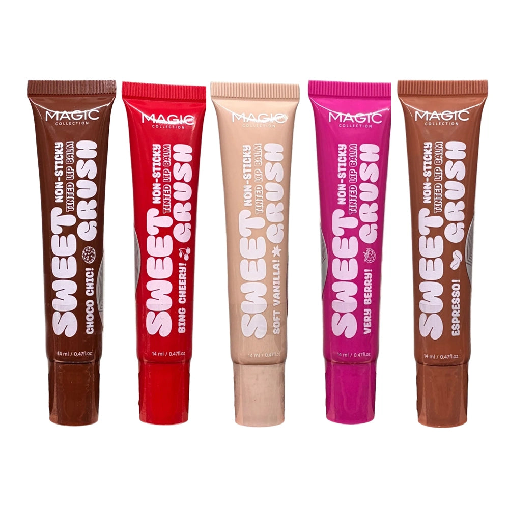 Magic - Sweet Crush Non-Sticky Tinted Lip Balm - High-Shine Hydrating Lip Gloss Tube (14ml)