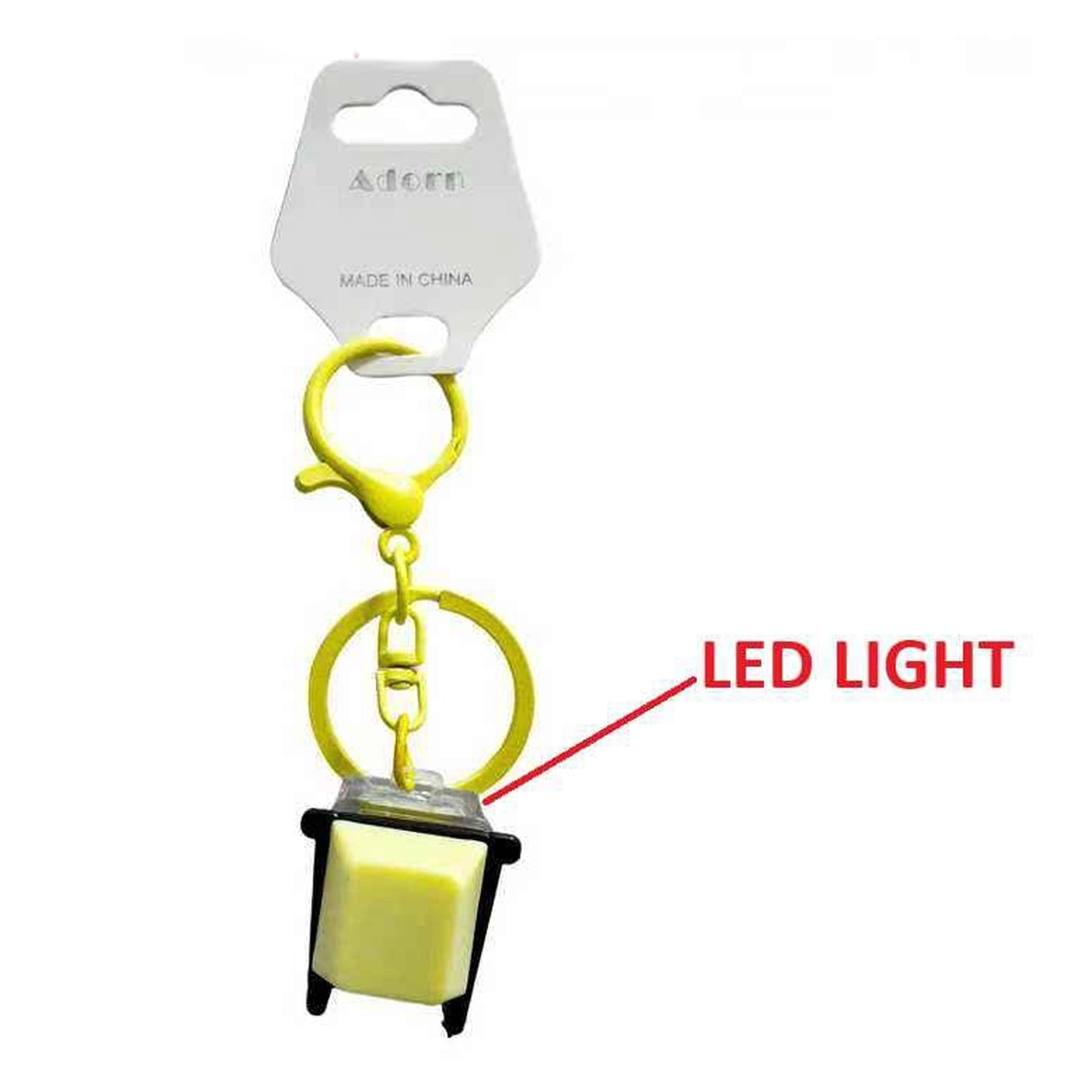 Mechanical Keyboard Switch LED Keychain – Clicky Fidget Toy & Backlit Keycap Accessoryf (LKC40A)