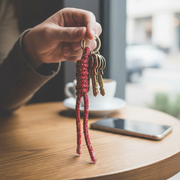 Colorful Glitter Rope Knot Keychains – 12-Piece Bulk Set L(KC47BC)