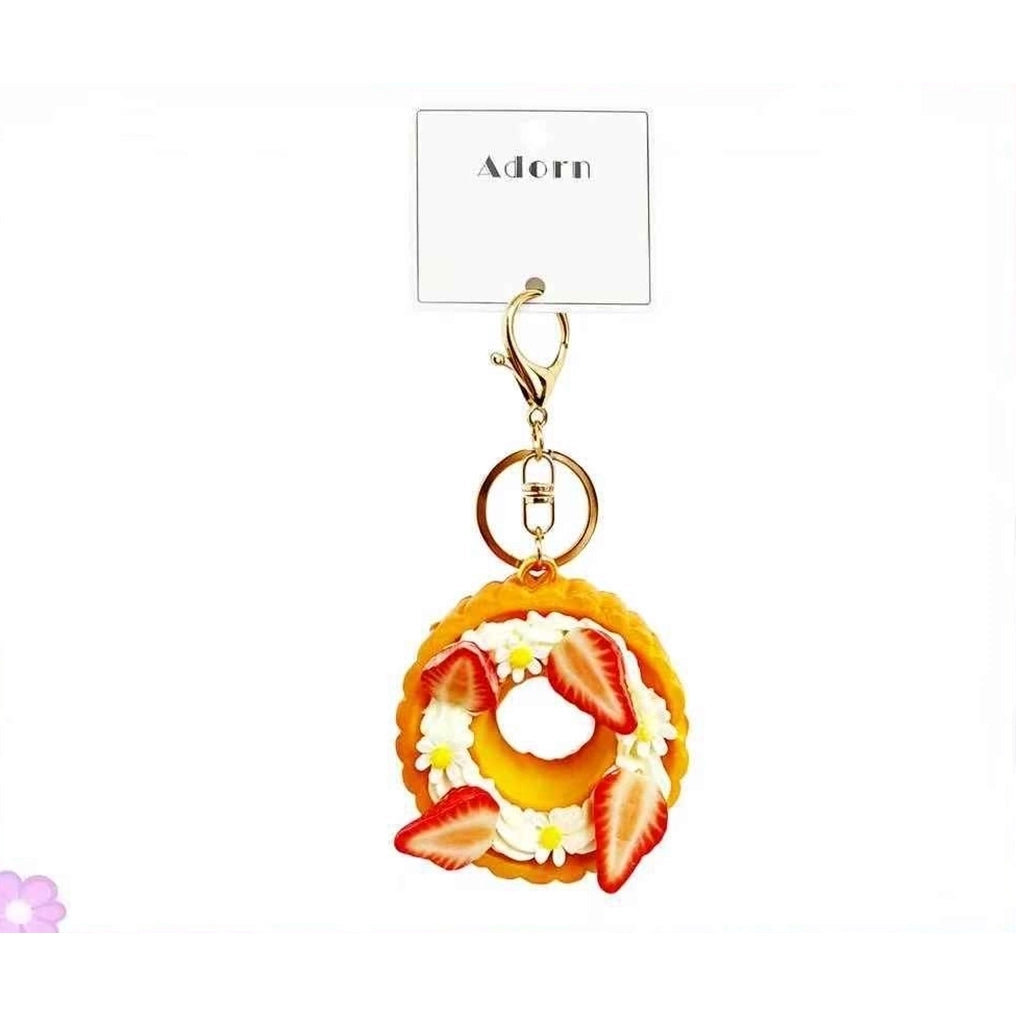 Cute Dessert Bag Charms & Keychains Bulk Pack – 12 Pc Fake Food Pastry Keychain Set for Handbags, Backpacks & Keys (LKC75)