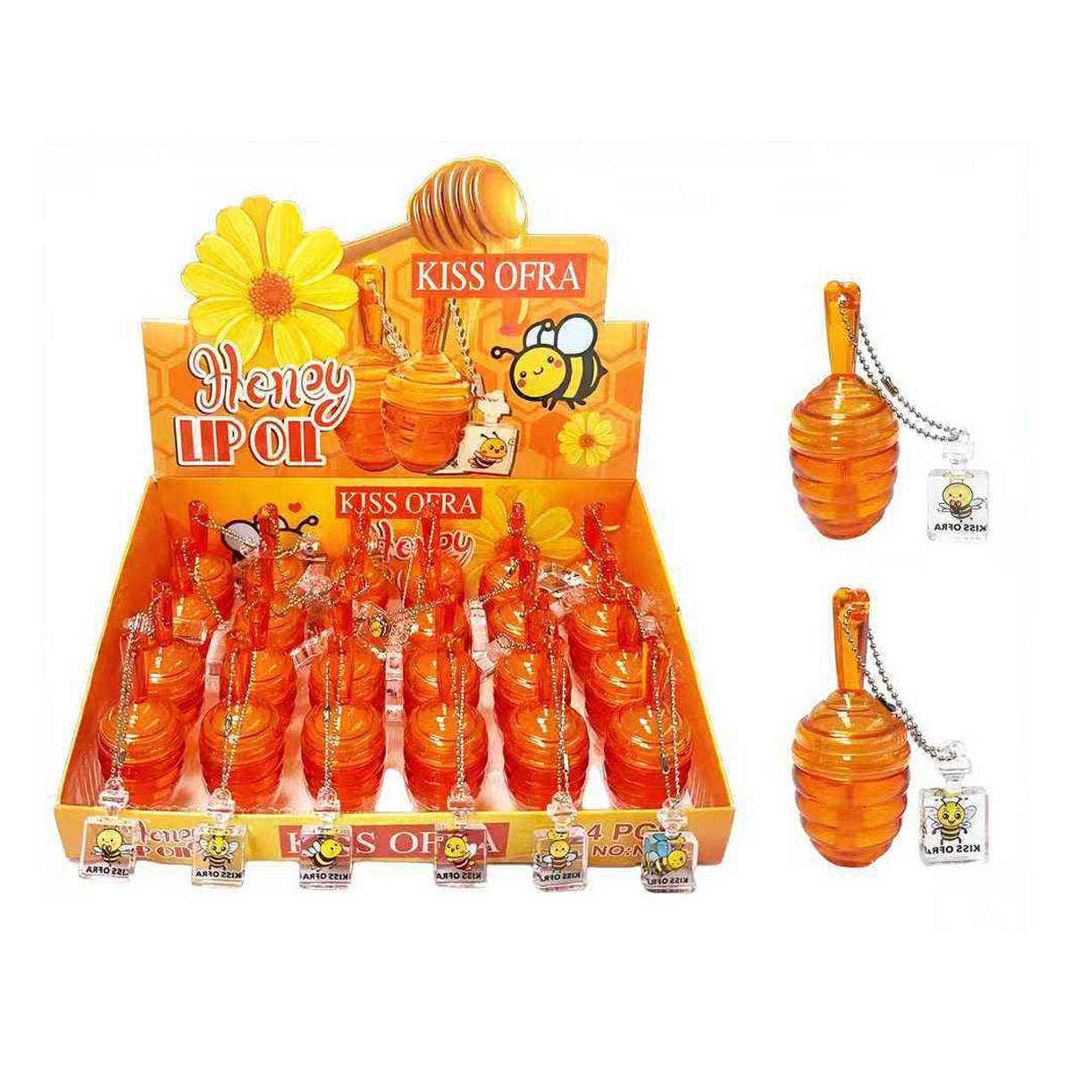 Kiss Ofra Honey Lip Oil Keychain (LLG06)