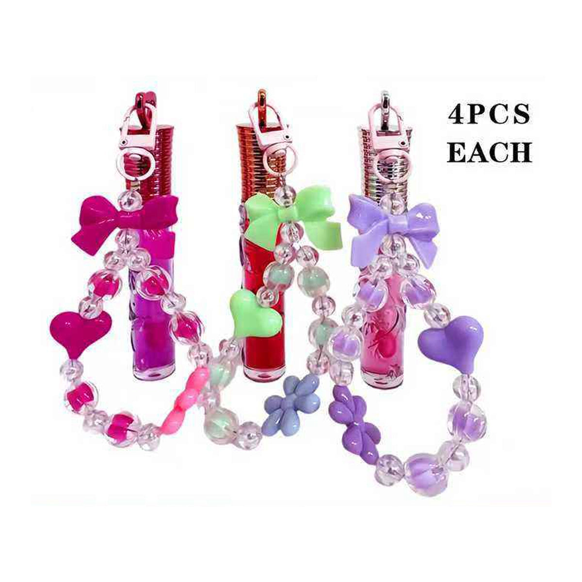 Magic Your Life Beaded Charm Lip Gloss Keychain (LLG11)