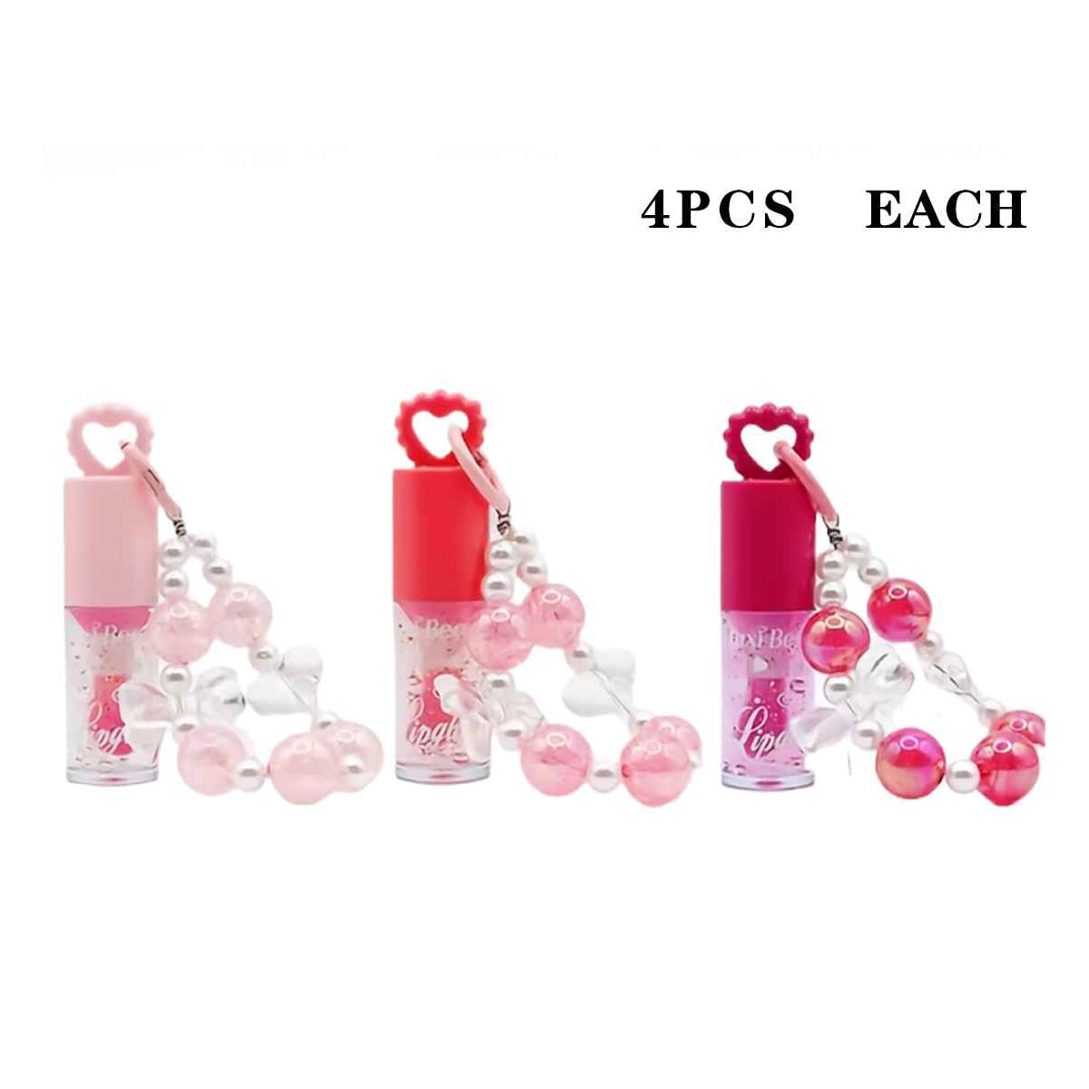Cute Muxi Beauty Lip Gloss Keychain Set (LLG15)