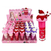 Kathy Kelly Ice Cream Lip Oil Set – 24 PC Bulk Display Box (6 Dessert Flavors) (LLG30)
