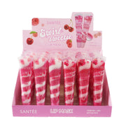 Santée Swirl Sweetie Hydrating Lip Mask Display Set (24-Piece) – Cherry & Raspberry