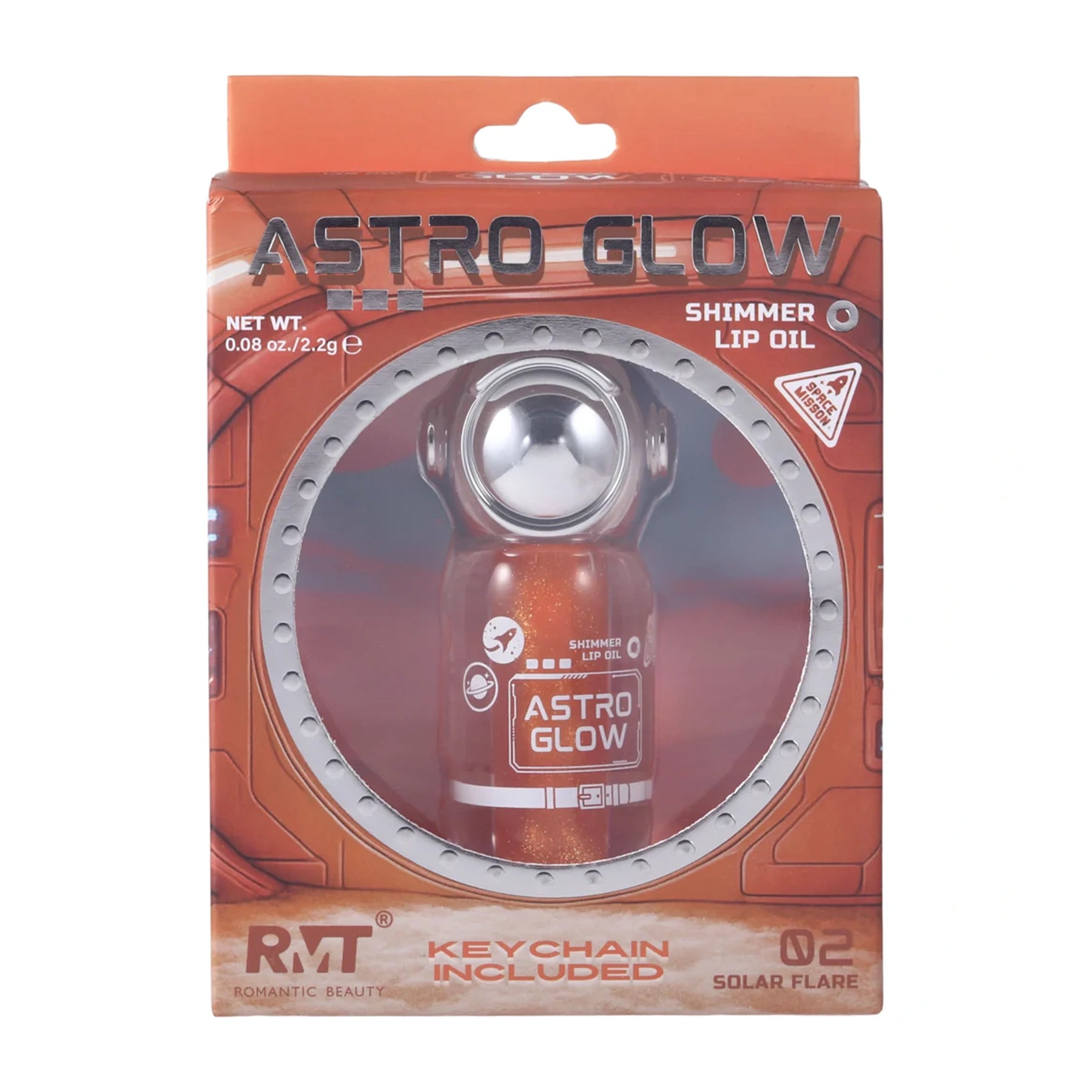 Romantic Beauty - Astro Glow Shimmer Lip Oil Keychain