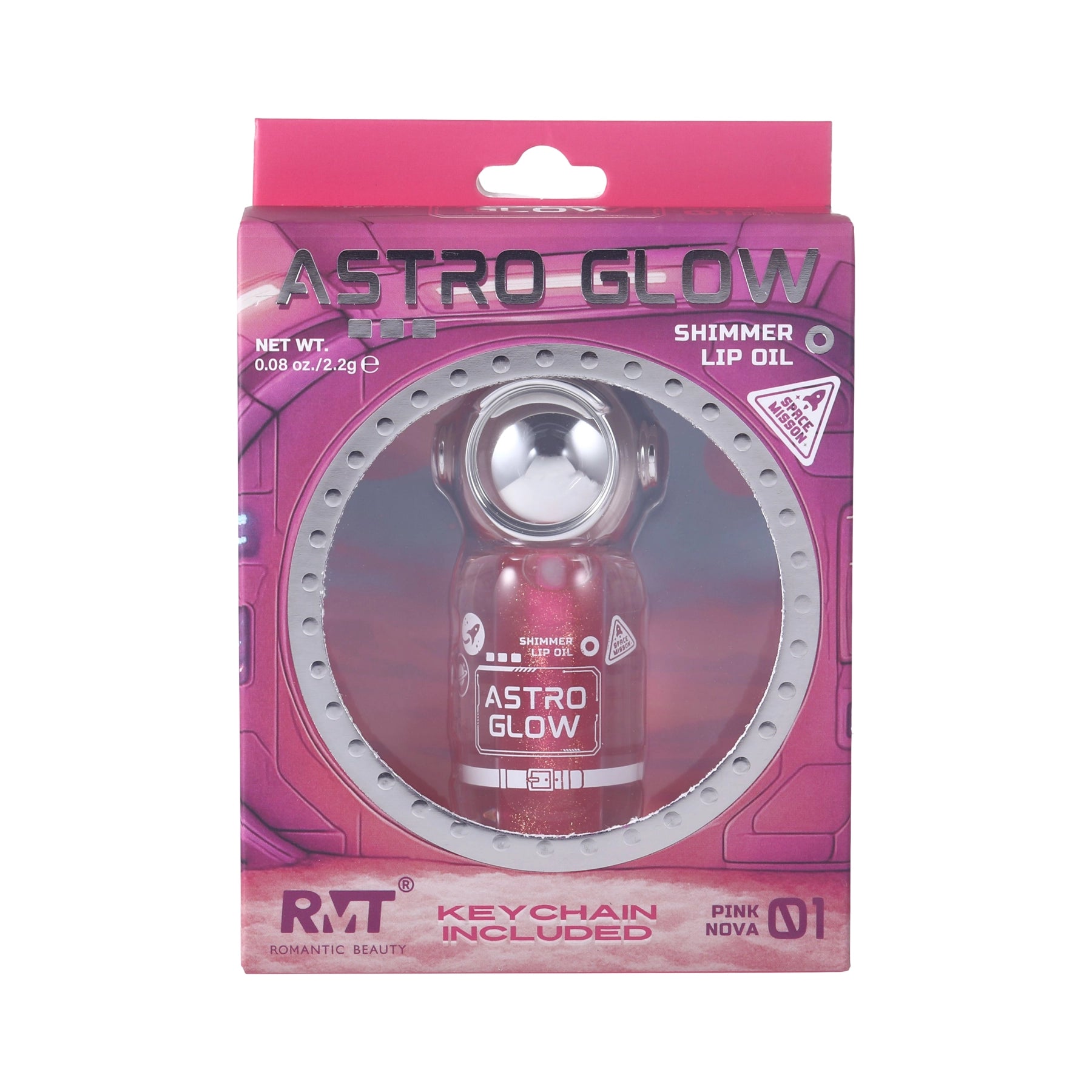 Romantic Beauty - Astro Glow Shimmer Lip Oil Keychain