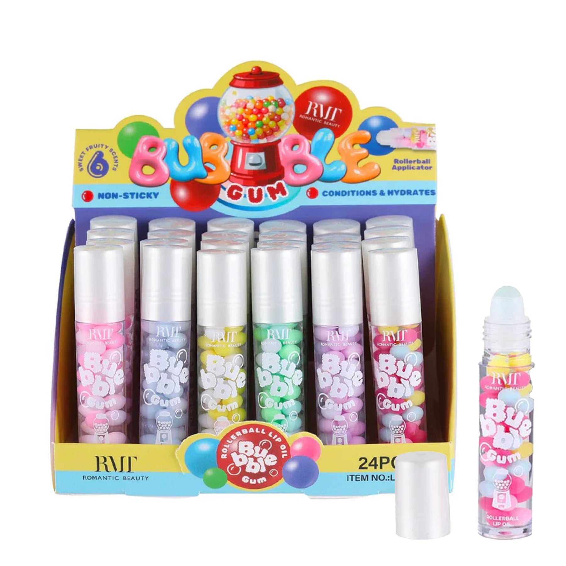 Romantic Beauty - Bubble Gum Rollerball Lip Oil
