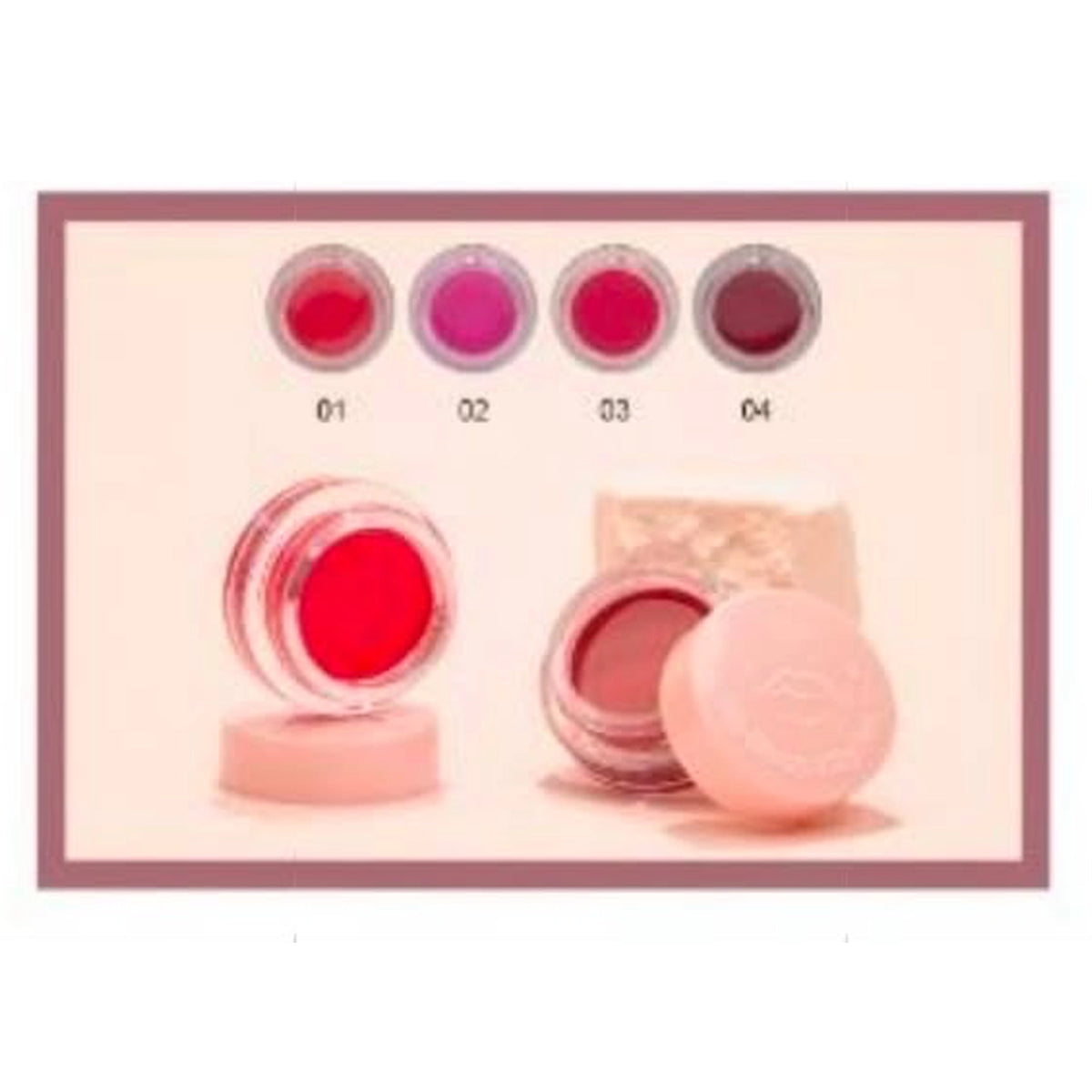 S.HE - Lip Glowy Jelly Pot – Hydrating Tinted Lip Balm & Gloss Jars (4 Shades)