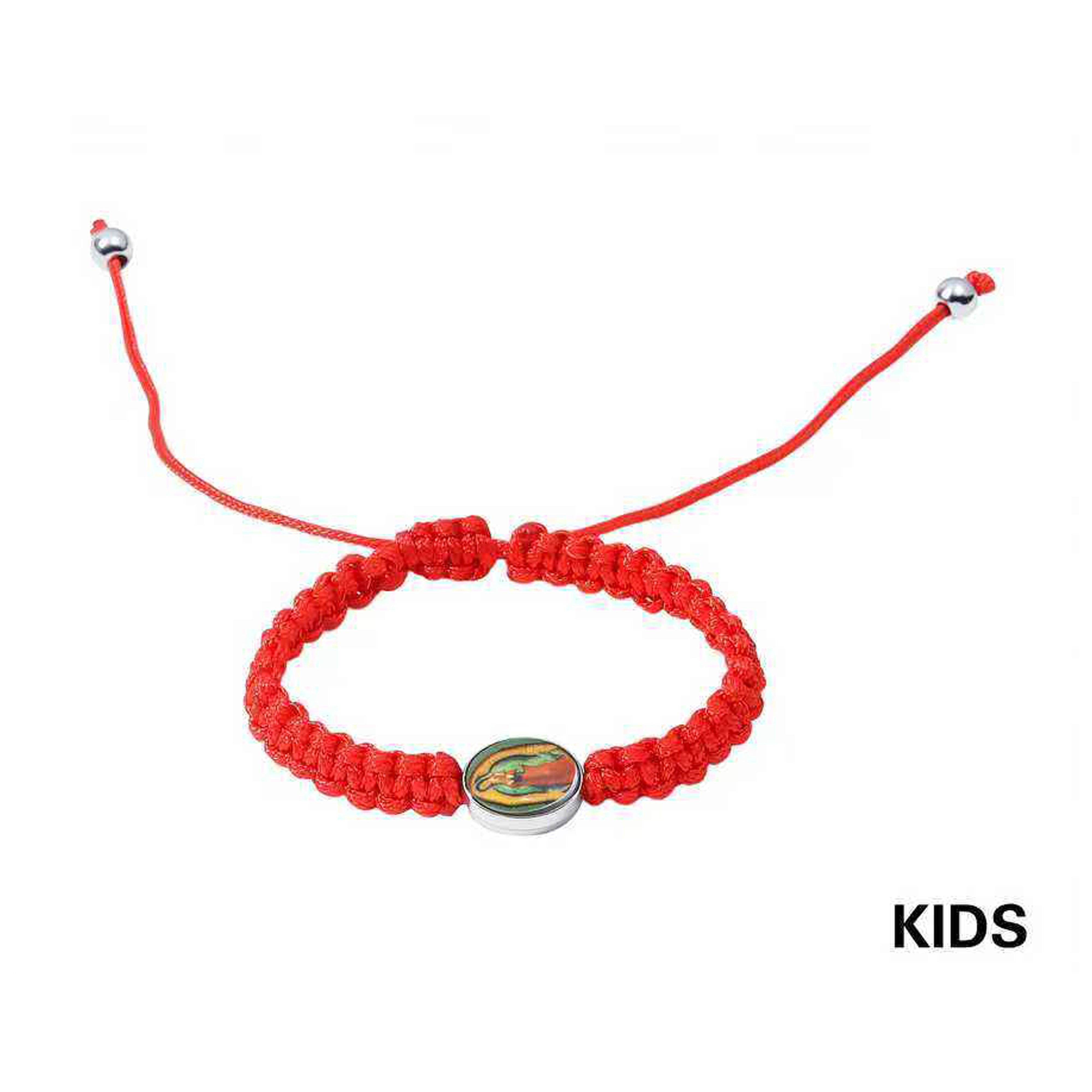 Handmade Red Braided Mal de Ojo Bracelet for Kids - Religious Protection Jewelry - 12pcs (LRB07A)