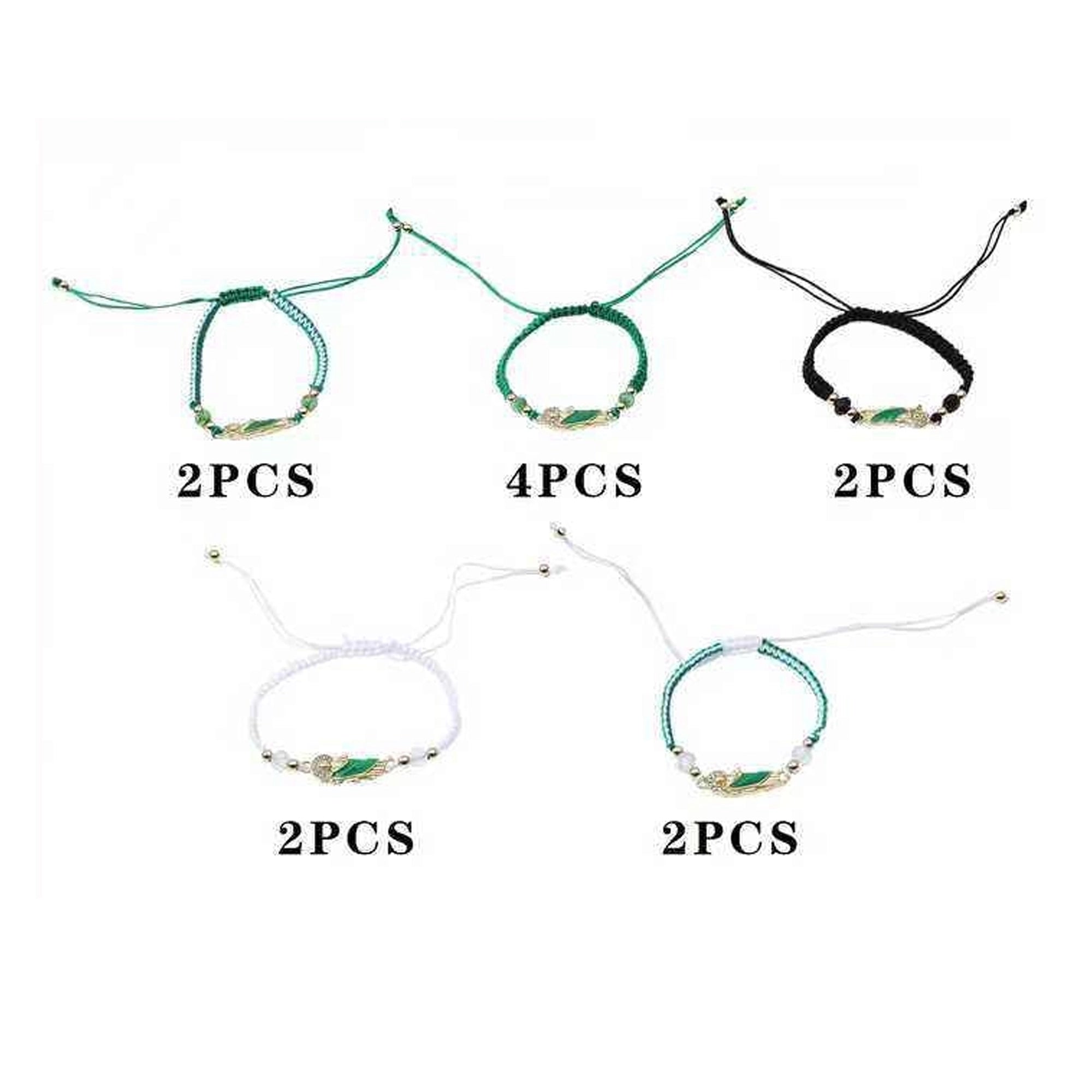 Saint Jude Thaddeus Protection Bracelet Set – Hand-Woven Religious Jewelry for Luck & Hope (LRB15A)