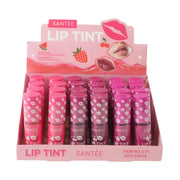Santée Waterproof Lip Tint Bulk Display Set (24 Pcs) – Fruity, Non-Stick, Long-Lasting Lip Stain