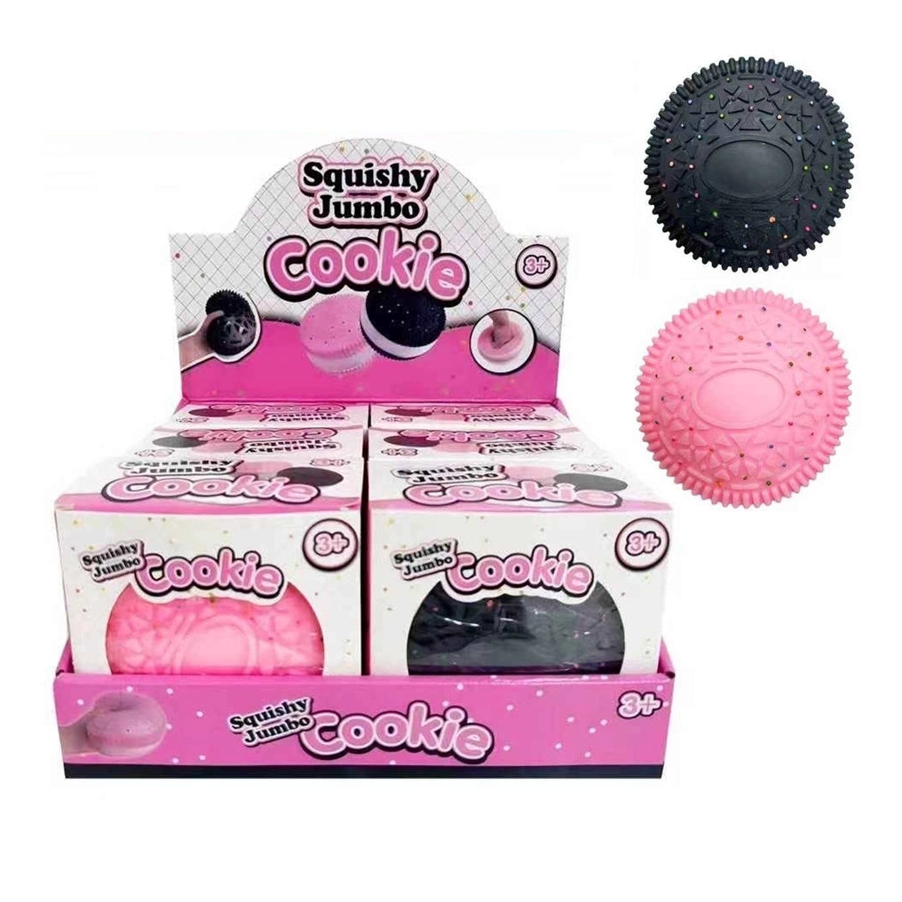 Jumbo Squishy Cookie Fidget Toy (12cm) – Slow-Rising Stress Relief Sandwich Cookie Toy for Kids & Adults (LT112)