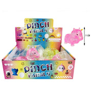 Pinch Family Unicorn Squishy Toy Bulk Pack (12-Piece Display Box) – 11cm Glitter Squeeze Sensory Toys for Kids, Stress Relief, Fidget Party Favors (LT60)