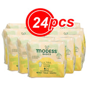 Modess Basics Ultra Thin Sanitary Pads with Wings – Regular Absorbency, Unscented (10 Count)