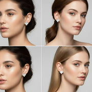 Ultimate Clover Charm Earring Set - 8 Pairs for Every Style