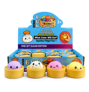 Rainbow Mystery Dumpling Squishy Fidget Toy – Sugar Edition Blind Box Steamer Basket, Sensory Stress Relief Toy for Kids & Adults