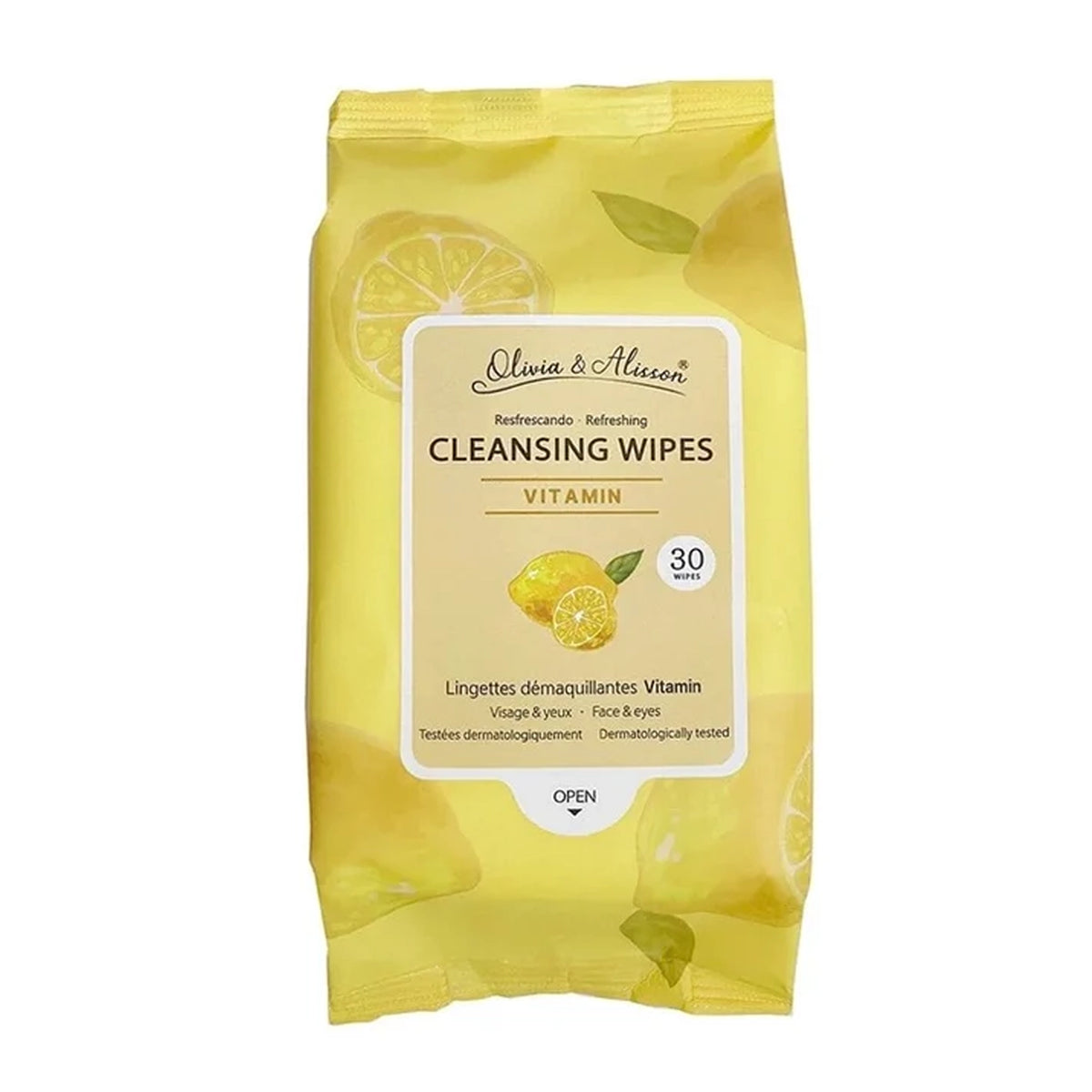 S.HE - Olivia & Alisson Refreshing Vitamin Cleansing Wipes for Face & Eyes (30 Count)
