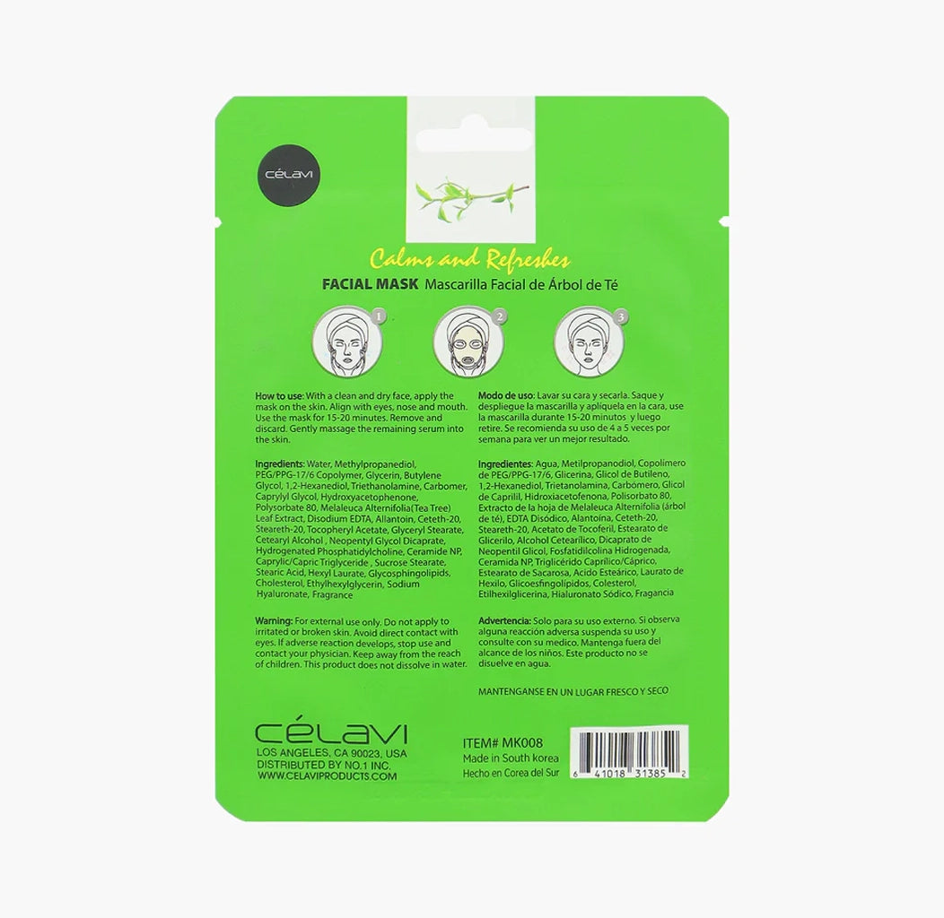 Celavi - Tea Tree Facial Sheet Mask (24pcs)