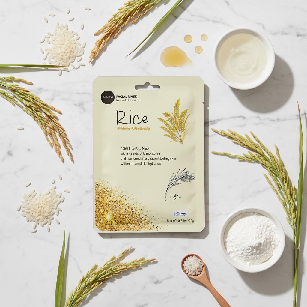 Celavi - Rice Whitening & Moisturizing Facial Mask (24pcs)