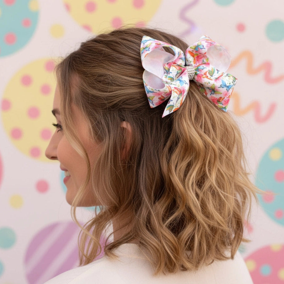 Sparkle & Flutter Jumbo Butterfly Bow Clip