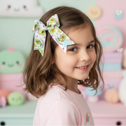 Avocado Dream 9cm Hair Bow Clip