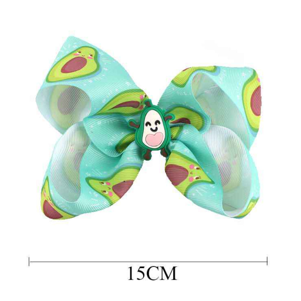 Cute Fruit Pattern Hair Bow Clips