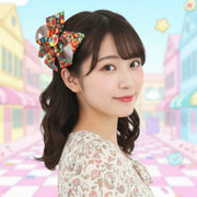 Vibrant Fruit Print Hair Bow Clip - 6 designs (15cm)