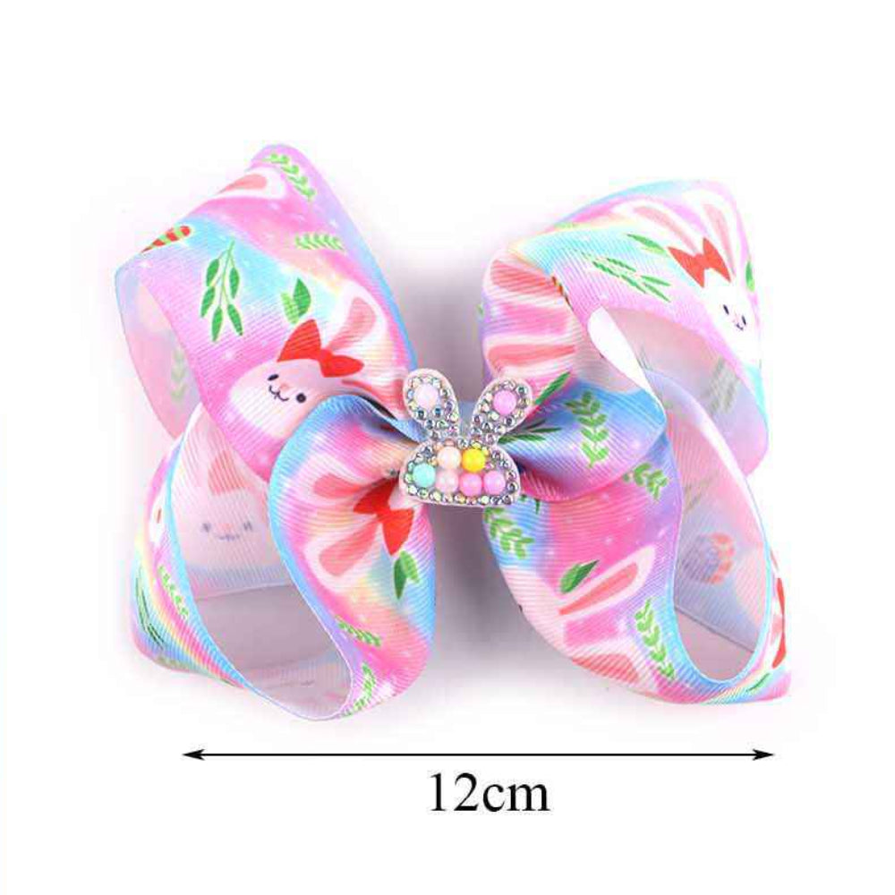 Easter Delight Jumbo Bow Clip - 12CM