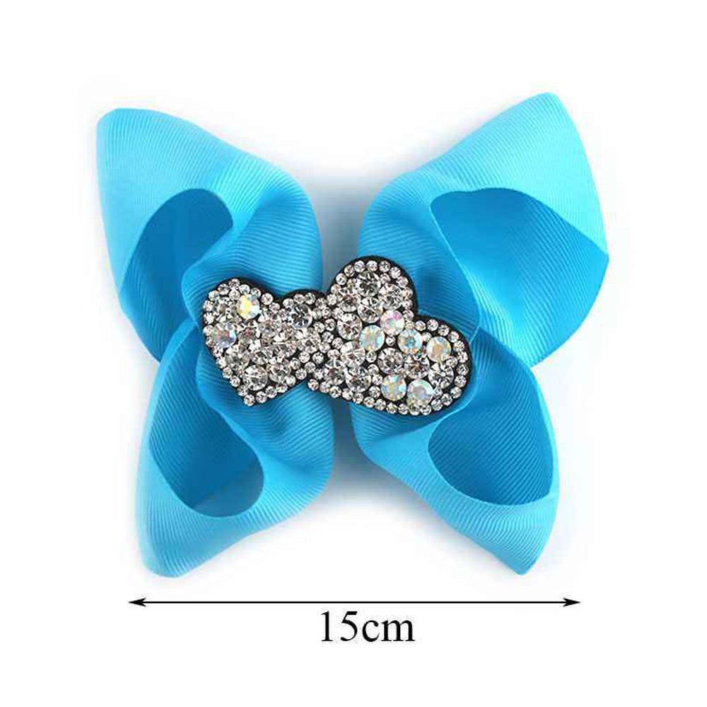 Sparkle Cloud Hair Bows – 15cm Oversized Boutique Bows (1 Dozen Set)