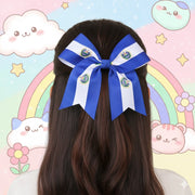 XXL 18cm Bold Stripe Statement Hair Bow